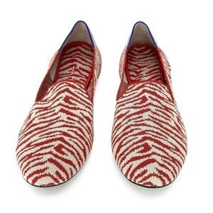 Rothy’s Retired Red Zebra Loafers Size 6.5